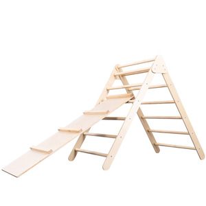 Q&M Otros Juguetes Educativos, Toboganes, Gimnasio al Aire Libre, Estructura de Madera para Niños, Montessori, Escalada - Product Image 2