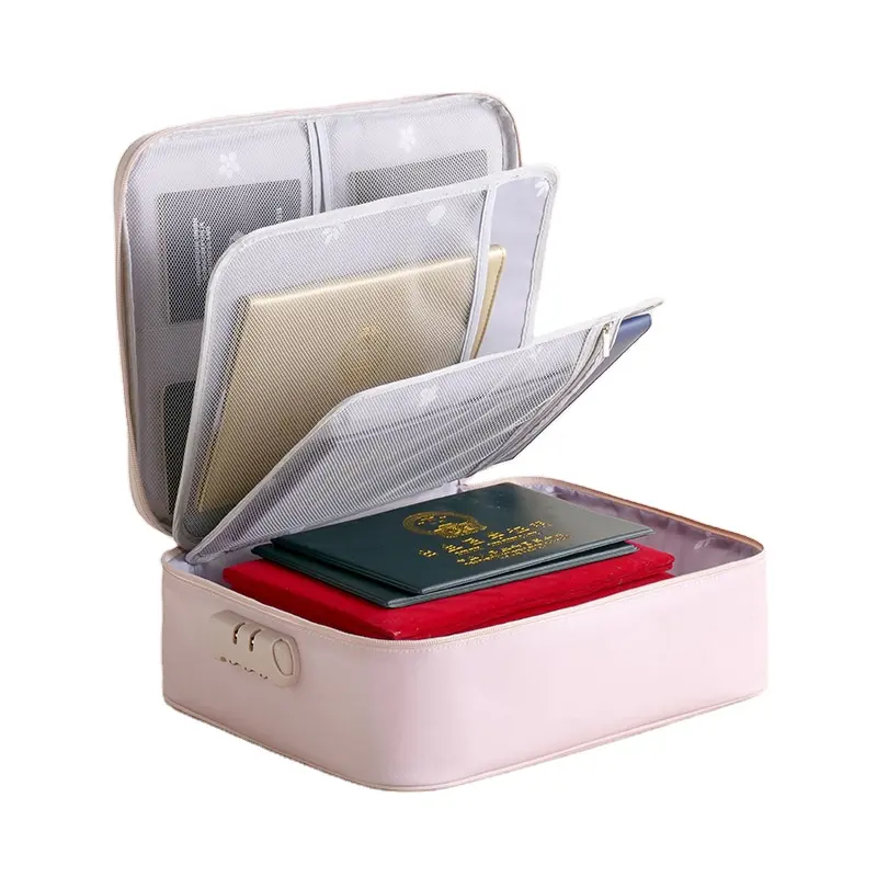 New Travel hộ chiếu chủ Organizer Bag hộ gia đình không thấm nước giấy chứng nhận tài liệu chống trộm túi lưu trữ với mật khẩu khóa