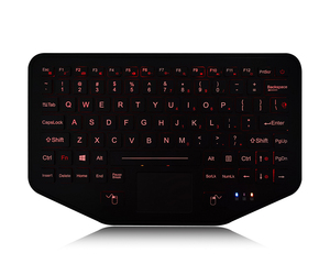 <span class=keywords><strong>Clavier</strong></span> sans fil de bureau, rétroéclairé, étanche IP65, avec pavé tactile - Product Image 1
