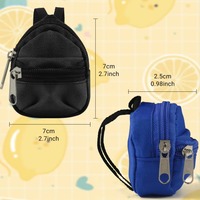 Porte-monnaie miniature en forme de sac à dos JOYSUN avec fermeture éclair, porte-clés, logo personnalisé, cadeau, mini sac à dos pendentif, porte-clés en nylon