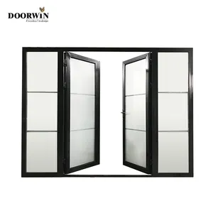 Puerta oscilante de baño, puerta de vidrio de seguridad de aluminio, estándar australiano, Foshan