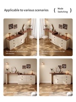 Coiffeuse minimaliste moderne en bois de style européen Mini coiffeuse pour chambre de princesse