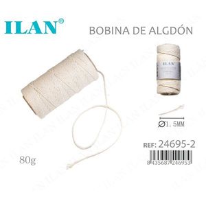 Bobina di Filo di Cotone Ilan 80g 1.5mm per Cucito - Product Image 3