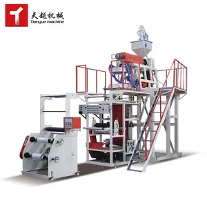 TIANYUE ab aba co-extrusion extruding machine double 2 3 layer plastic film blowing machine