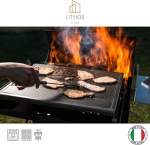 Plaque <span class=keywords><strong>en</strong></span> <span class=keywords><strong>pierre</strong></span> LAVYLE - Four électrique <span class=keywords><strong>réfractaire</strong></span> Etna, <span class=keywords><strong>barbecue</strong></span> à gaz, grill à viande - Mesures 60x40 cm3, fabriqué <span class=keywords><strong>en</strong></span> Chine - Product Image 4