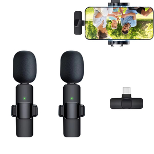 Venta caliente profesional K9 <span class=keywords><strong>Mini</strong></span> micrófono de solapa Lavalier inalámbrico tipo C para grabación de vídeo Youtb - Product Image 4