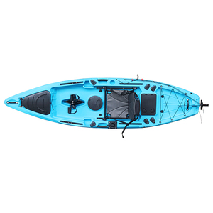 Kayak de pêche VicKing 11,3 pieds pour 1 personne, avec système de propulsion à pédales, en matériau HDPE écologique - Product Image 5