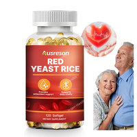 Gélules de suppléments à base de levure de riz rouge et CoQ10 5mg, marque privée OEM, pour la santé cardiaque