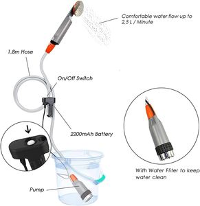 Accessoires de toilette, pompe à eau rechargeable par USB, douche de voyage, camping, shattaf musulman pour l'intérieur et l'extérieur, prix d'usine - Product Image 3