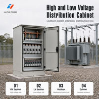 Armoire de distribution électrique extérieure en plastique HUITUO LV 380V IP54 avec 0 prises