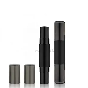 custom logo 2 in 1 double end Plastic Round Container Empty Foundation Stick Concealer