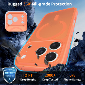 Étui de téléphone à chargement magnétique sans fil pour iPhone 17 Pro Max, protection intégrale de l'objectif, antichoc, compatible iPhone 16 15 14 - Product Image 5