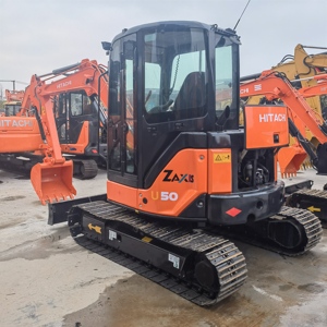 Modèle 2023, Bonnes Performances, À Vendre : Excavatrice Hitachi ZX50u 5 Tonnes CE EPA d'Occasion, Moteur, Boîte de Vitesses, Pompe, Roulement, Faible Nombre d'Heures de Fonctionnement - Product Image 2