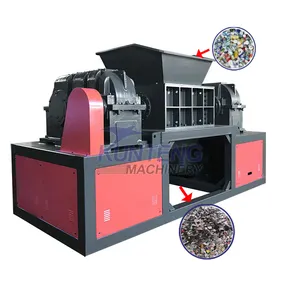 Good recycle straw plastic waste shredder machine metal shredder for waste sorting plant