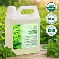 Huile Essentielle de Menthe Poivrée Pure WY (Mentha Piperita) à Haute Teneur en Menthol pour Diffuseur Ultrasonique, Spray d'Ambiance, Approvisionnement en Gros USDA
