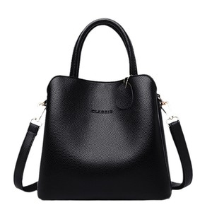 Bolsa Transversal Pequena de PU Texturizado para Mulheres, Ideal para o Trabalho Diário, com Alça Arredondada, Etiqueta Redonda e Alça Destacável - Product Image 1