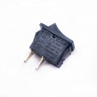 Yongxing KCD3 couleur noire sur interrupteur à bascule 2 broches PA66 1e4 T85