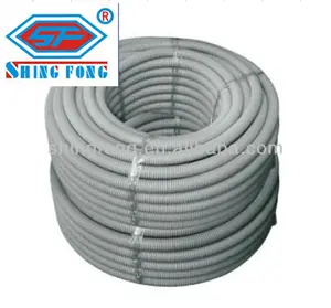 PVC波纹导管UPVC电缆电线管道好价格20毫米白色波纹管