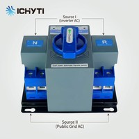 Commutateur de transfert automatique double alimentation 63A ATS monophasé 2 pôles pour générateur et alimentation de secours