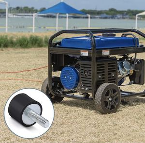 M5/M6/M8 vida kauçuk silindirik titreşim izolasyon kurulum kauçuk tampon için jeneratör kompresör Anti titreşim bağlar - Product Image 6