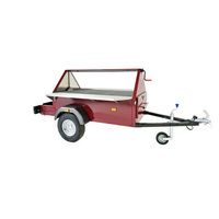 Chariot à hot-dogs mobile en acier inoxydable personnalisé, remorque de restauration rapide pour les entreprises de restauration rapide en plein air