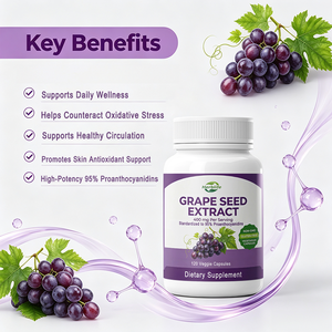 Cápsulas Vegetales de Extracto de Semilla de Uva de Marca Privada OEM ODM, 95% Proantocianidinas, Suplemento Dietético para el Bienestar Diario - Product Image 3