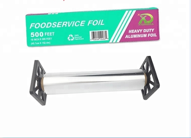 Heavy Duty Kitchen Household Aluminum Foil Roll Paper Packing 0.025mm Thickness