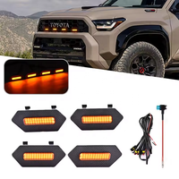 Leadway SMD LED Bernsteinfarbene Kühlergrill-Leuchte Hohe Helligkeit 12V Neu Einfache Installation für 2025-2026+ Auto-Beleuchtungszubehör
