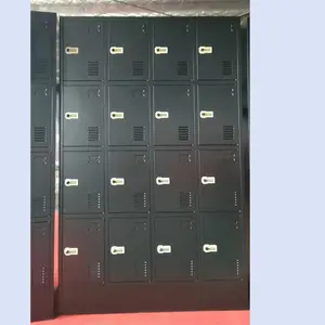 16 porte metallo acciaio colore nero abbattere struttura armadietto password serratura dimensioni personalizzate armadietto mobili per ufficio armadietto