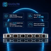 خادم ديل باور إيدج R6715 1U للتركيب على الرف، الجيل الخامس من معالجات AMD EPYC 9005، خادم للحوسبة الطرفية، للأنظمة الافتراضية وقواعد البيانات السحابية