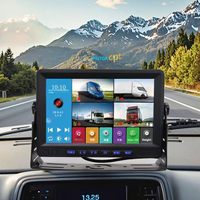Moniteur de voiture panoramique 360° AHD haute définition LCD 7 pouces avec connexion USB et support métallique 4 directions pour enregistreur de conduite embarqué