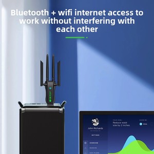 Tarjeta de red inalámbrica USB con Gigabit de doble banda para adaptador <span class=keywords><strong>Bluetooth</strong></span> 2,4/5G ordenador <span class=keywords><strong>Wifi</strong></span> receptor sin controlador para ordenador portátil - Product Image 5