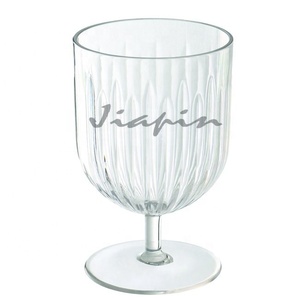 PC transparent empilable, 10 oz, 10 pièces, verre à vin en plastique, jus/desserts, personnalisable - Product Image 2