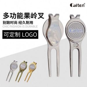 Fourche verte de golf par lots directs Fournitures de golf Logo de fourche cadeau en alliage de zinc de golf - Product Image 4