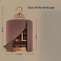 Cage à oiseaux circulaire rétro portable personnalisable, adaptée à une utilisation familiale en extérieur, convient à toutes les saisons, cage pour perroquet