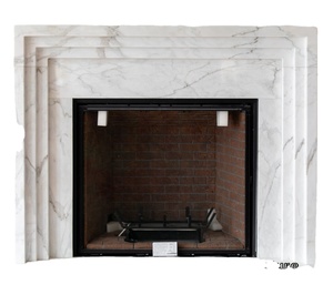 Marco <span class=keywords><strong>de</strong></span> Chimenea <span class=keywords><strong>de</strong></span> Mármol Blanco Arabescato Natural, Moderno y Sencillo, para Decoración <span class=keywords><strong>de</strong></span> Interiores <span class=keywords><strong>de</strong></span> Casa o Villa - Product Image 6