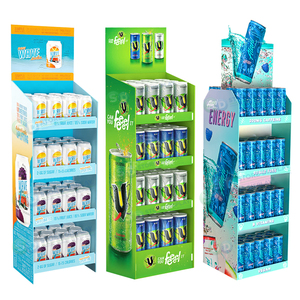 Battery Display Rack, Wall Stickers Pos Cardboard Display <b>Shelf</b> With Cardboard Pockets, Nail Polish Floor <b>Standing</b> Rack Display - Product Image 4