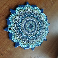 Sous-verre décoratif en céramique Mandala de bonne qualité, décoration d'intérieur et cadeau