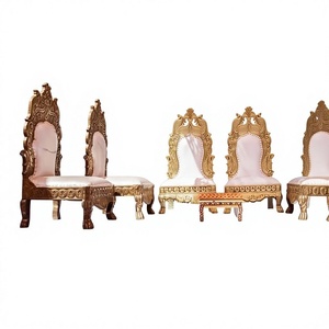 Sillas de Mandap para Bodas Hindúes Reales, Juego de Sillas de Mandap para Bodas Gujarati, Sillas de Mandap Tradicionales para Bodas Indias, EE. UU. - Product Image 5