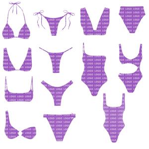 Conjuntos de Bikini de Lujo para Mujer, Trajes de Baño con Estampados de Leopardo y Cuadros, Fabricación Personalizada de Alta Calidad - Product Image 2
