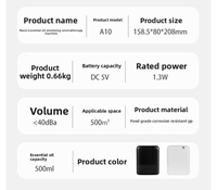 Diffuseur d'aromathérapie électrique en plastique contrôlé par application intelligente pour la maison et le commerce, diffuseur de table, hôtel, ménage