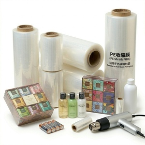 <span class=keywords><strong>Film</strong></span> thermorétractable souple en PE basse température 300m <span class=keywords><strong>x</strong></span> 50cm pour l'emballage d'eau minérale et de thé dans les supermarchés - Product Image 1