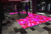 Écran LED interactif couleur tactile P3.91 pour piste de danse, indice de protection IP65, idéal pour centres commerciaux et soirées en club