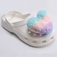 Nourriture fille pompons pour sabot chaussures breloques décoration de chaussures pompons Kit gonflé détachable Kwaii accessoires