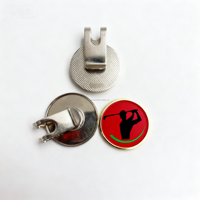 Clip magnétique pour chapeau de golf SY avec marqueur de balle et logo personnalisé, clip métallique portable pour casquette, accessoire de golf pour usage extérieur