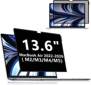 สำหรับ MacBook Air 13.6 นิ้ว (2022-2026 · M1/M2/M3/M4/M5) - ฟิล์มแม่เหล็กป้องกันความเป็นส่วนตัว - Product Image 1