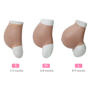 Ventre de grossesse réaliste en silicone <span class=keywords><strong>pour</strong></span> jumeaux, fausse tenue de grossesse, ventre de <span class=keywords><strong>femme</strong></span> <span class=keywords><strong>enceinte</strong></span> <span class=keywords><strong>pour</strong></span> cosplay, transgenre, drag queen - Product Image 2