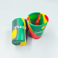 Ensemble de verres à shot en silicone réutilisables incassables de 40 ml pour les spiritueux forts, sans BPA, non toxiques, avec différentes couleurs