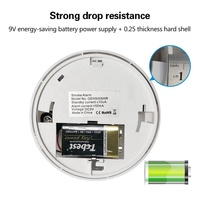 PGST Standalone Electrochemical Smoke Detector Alarm Anti Theft Security System EN14604 Certified 20m Coverage 85dB Sound Alarm
