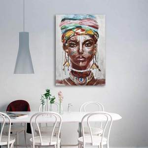 <span class=keywords><strong>Grandi</strong></span> <span class=keywords><strong>Stampe</strong></span> <span class=keywords><strong>su</strong></span> <span class=keywords><strong>Tela</strong></span> e Arte Murale per Casa, Quadri Moderni 3D Dipinti a Mano di Donna Indiana Colorata - Product Image 6